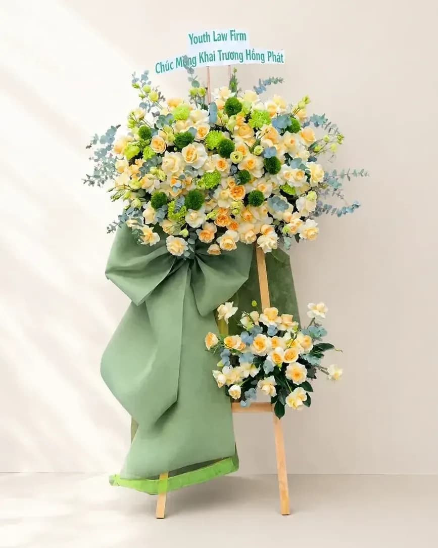Kệ hoa Khai Trương Khởi Đầu Tươi Mới