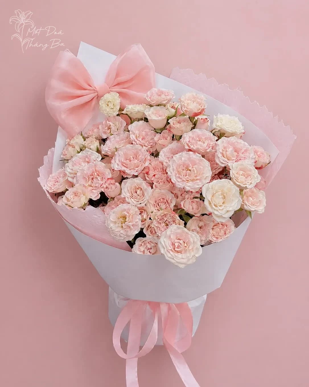 Bó hoa Cotton Candy - Hồng kem tone hồng ngọt ngào