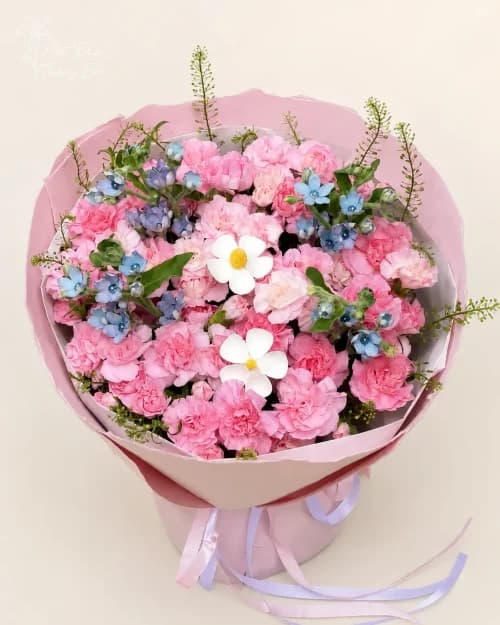 Sweet Love Bouquet - Bó Hoa Cẩm Chướng Hồng Phấn "Ngọt Ngào"